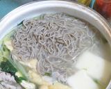 水菜と油揚げと豚三枚肉薄切りの手間なし鍋作り方8写真