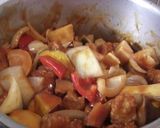 さつま芋入り酢豚作り方8写真