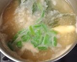 茹でたけのこと、ワカメの味噌汁作り方4写真