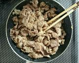 包丁要らず簡単メイン☆豚コマの甘辛炒め。作り方5写真