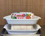 グラタン皿で、簡単時短、豆腐の水切り作り方13写真