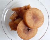 りんご酒漬けのりんごで　タルトタタン作り方1写真