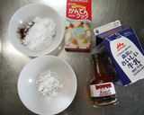 オトナのチョコプリン。作り方1写真