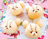 くまのプーさんの蜂蜜inかぼちゃ蒸しパン作り方9写真