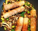 お弁当にも！ちくわ人参豚バラ肉巻き作り方3写真