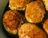 チーズinハンバーグ照り焼き味作り方17写真