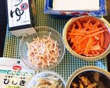 くずし豆腐とひじきの炒り煮作り方1写真
