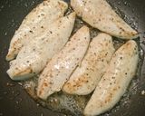 ササミとエリンギのバターチーズ焼き作り方2写真