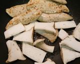 ササミとエリンギのバターチーズ焼き作り方3写真