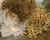 揚げ玉とちりめん山椒おにぎり作り方1写真