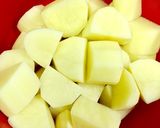 ひじき鶏肉じゃが芋きくらげの♬炒め煮作り方2写真