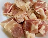 ひじき鶏肉じゃが芋きくらげの♬炒め煮作り方3写真