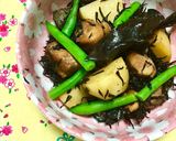 ひじき鶏肉じゃが芋きくらげの♬炒め煮作り方7写真