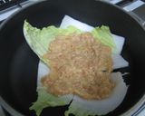 白菜と鶏ひき肉の重ね煮＊きのこあんかけ　作り方2写真