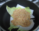 白菜と鶏ひき肉の重ね煮＊きのこあんかけ　作り方2写真
