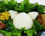 キャラ弁 モアナと伝説の海Pua作り方3写真