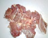 鶏もも肉の味噌ネギ炒め作り方1写真