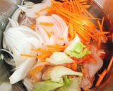 手羽元スープでもやしの味噌ラーメン風作り方8写真