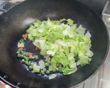 梅レタス炒飯・・Ｒev２作り方4写真