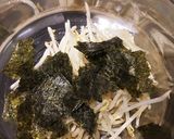 時短 ☆味海苔リメイク☆ もやしスープ作り方1写真