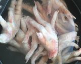 鶏もみじの麻油鶏（マーヨーチー）風スープ作り方1写真