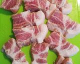 豚肩ロースのやわらか甘辛炒め煮♪作り方1写真