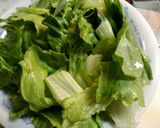 レタスの外葉と ツナポン作り方1写真