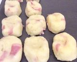 イモ餅バター焼き‥ベーコン&チーズ入り作り方2写真