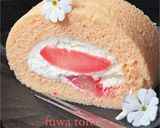しっとりミルキィいちごのロールケーキ作り方38写真