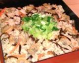 あさり、木耳、牛蒡、大根葉の炊き込みご飯作り方8写真