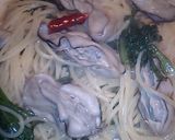 極旨パスタ～牡蠣と春菊を味わう作り方7写真