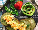 お砂糖なし低糖質☆大豆よもぎパンケーキ作り方16写真