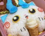 【キャラ弁】ソフトクリーム♡コマさん作り方7写真