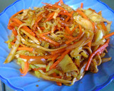 目玉焼きデミソース焼きうどん作り方3写真