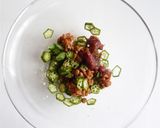 ねばねばオクラと納豆の梅肉和え作り方2写真