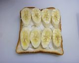 ココナッツチョコバナナトースト♬作り方1写真