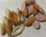 キャベツとウインナーのソース炒め♡作り方1写真