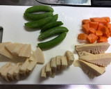 旬の優しいお味です♡筍と人参と豚肉の煮物作り方1写真