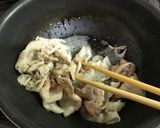 旬の優しいお味です♡筍と人参と豚肉の煮物作り方3写真