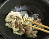 旬の優しいお味です♡筍と人参と豚肉の煮物作り方3写真