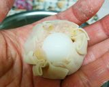 うずら卵入り餃子作り方4写真