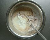 卵不使用☆ふんわりココアパンケーキ。作り方2写真