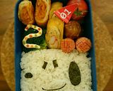 超！簡単♪キャラ弁♪スヌーピー♪作り方2写真