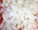 簡単カレー風味海老と鶏肉のパエリア作り方2写真
