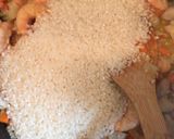 簡単カレー風味海老と鶏肉のパエリア作り方8写真