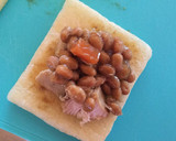 納豆と鶏の甘辛てり煮の和風ピザ作り方3写真