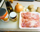 鶏肉のココナッツミルク煮込み。作り方1写真