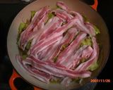 ルクルーゼで豚とキャベツの蒸し物☆味噌風作り方3写真