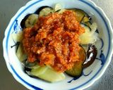 ジャガイモ・茄子のミートソースチーズ焼き作り方6写真