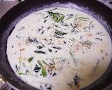簡単＊サーモンほうれん草のクリームパスタ作り方2写真